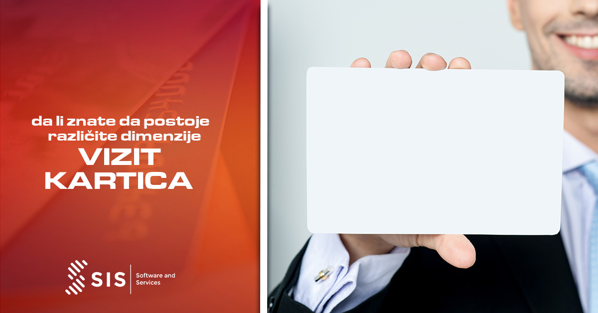 Da li znate da postoje različite dimenzije vizit kartica
